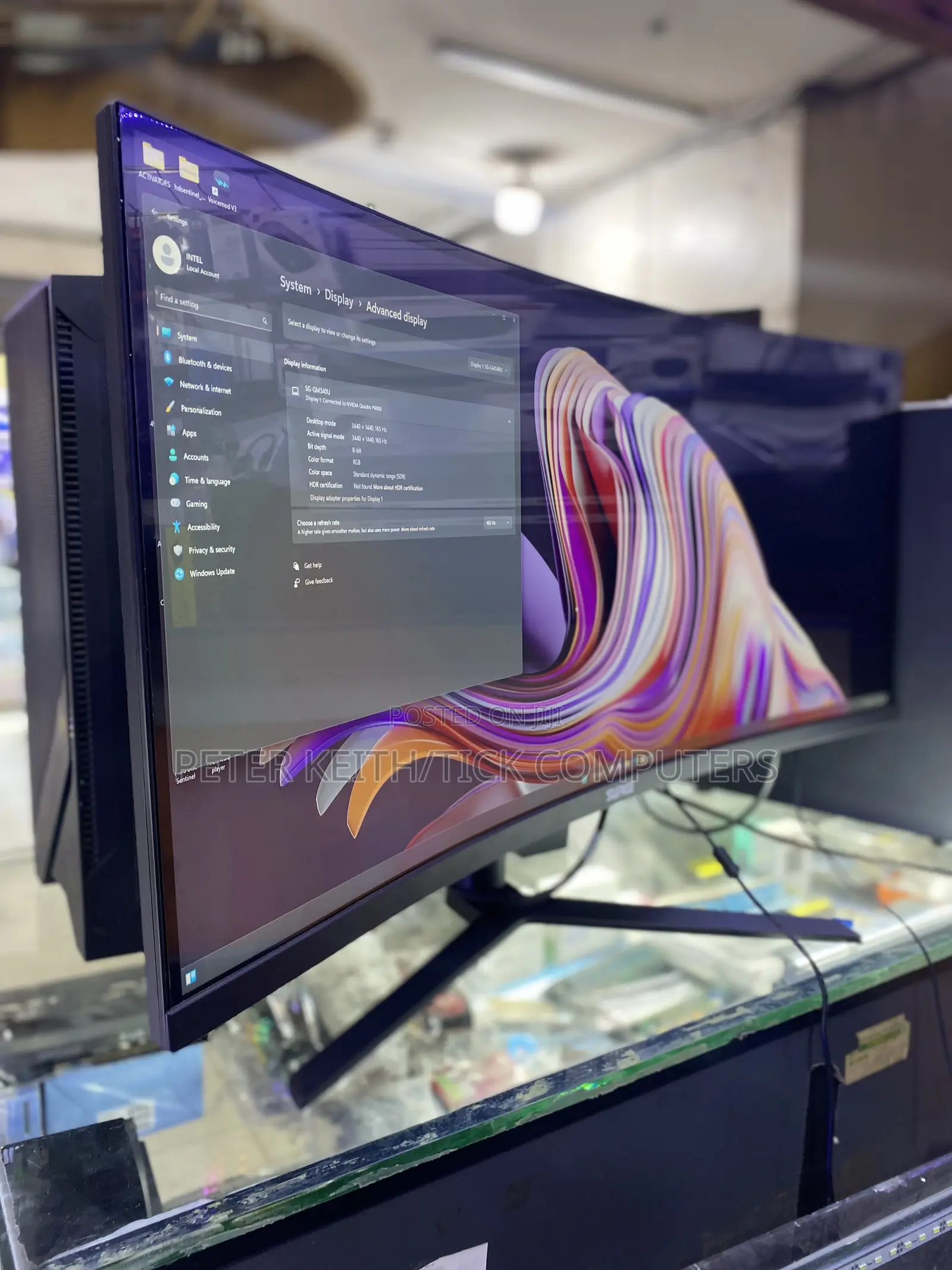 Brand New ,165hz Surge RGB 34-Inch Curved Ultrawide Gaming Monitor
