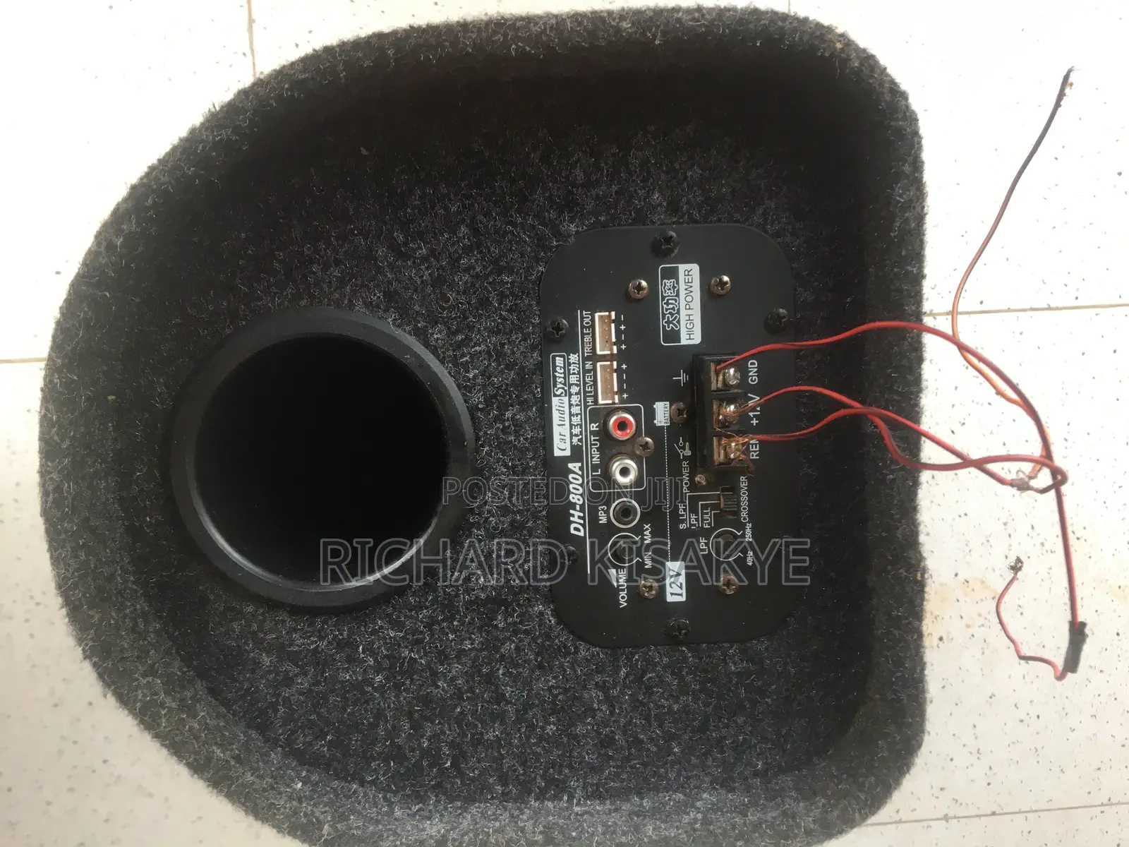 Dh-800a High Power Active Car Speaker – Built‐In Amp – 12v –Works Alon