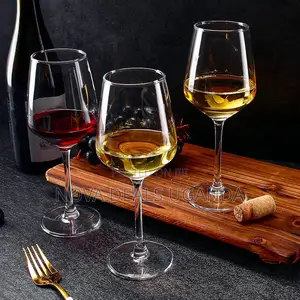 Long Stem Wine Glasses Set of 6, Red/White Wine Glasses,