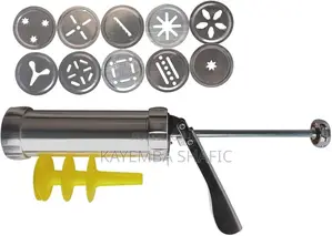 Jiajiale Deluxe Stainless Steel Biscuit Cookie Press Maker Set