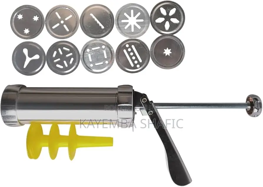 Jiajiale Deluxe Stainless Steel Biscuit Cookie Press Maker Set