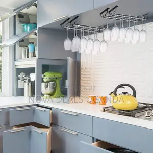 Wine Glass Hanger Hold Up To 10 Wine Glasses For Cabinet Kitchen Bar
