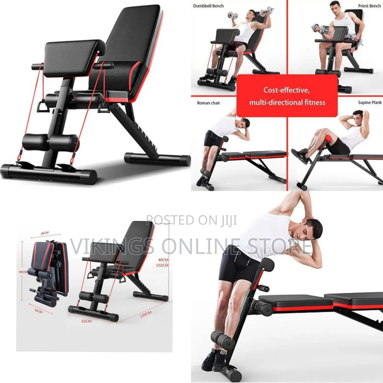 Adjustable Weight Bench for Full Body Workout All-in-One Workout Bench