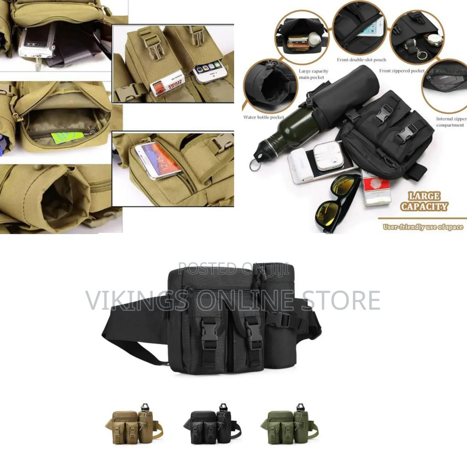 Tactical Waterproof Hiking Waistpacks Outdoors Tactical Waist Pack