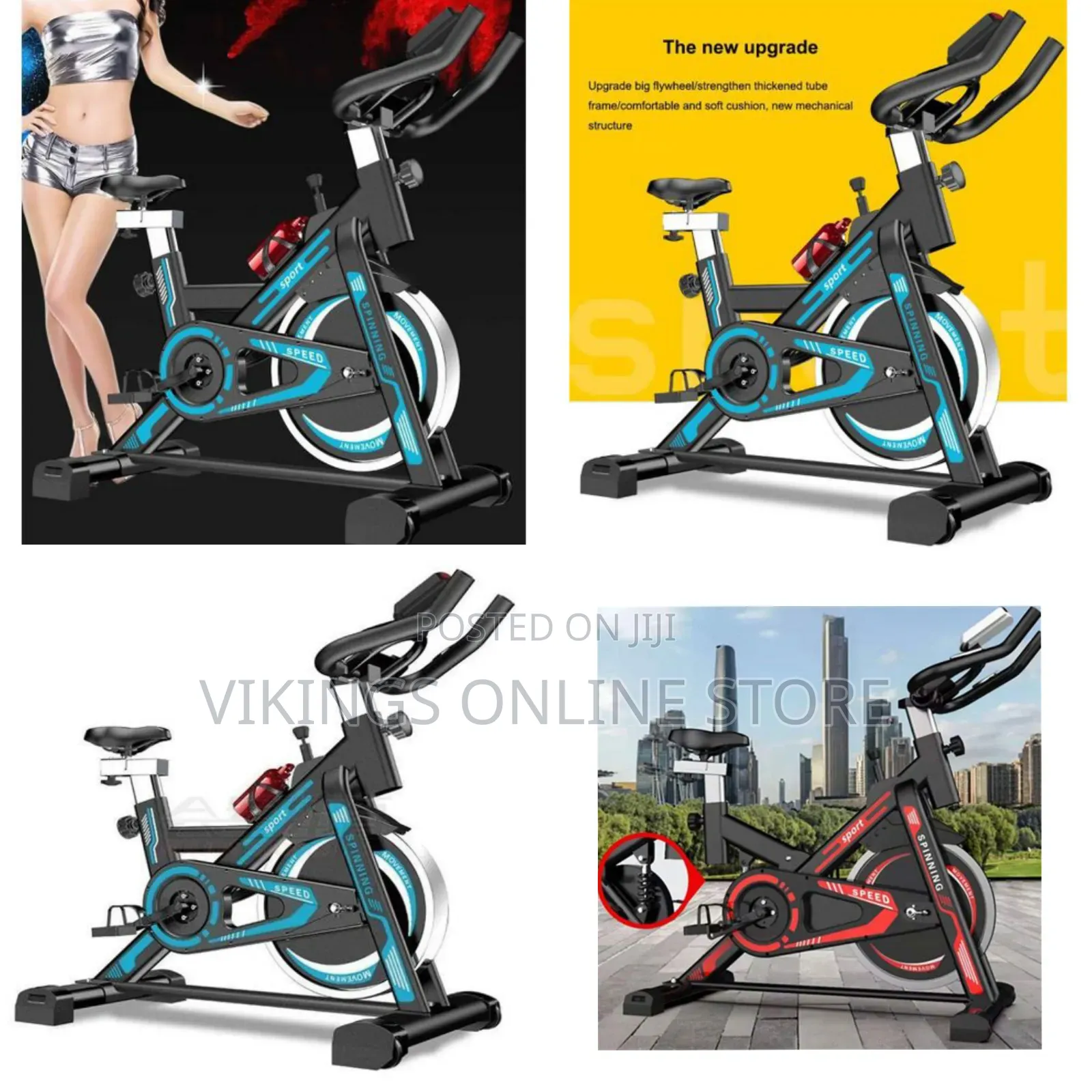 Spin ,Stationary Exercise, Super Mute Spinning Bike, Indoor