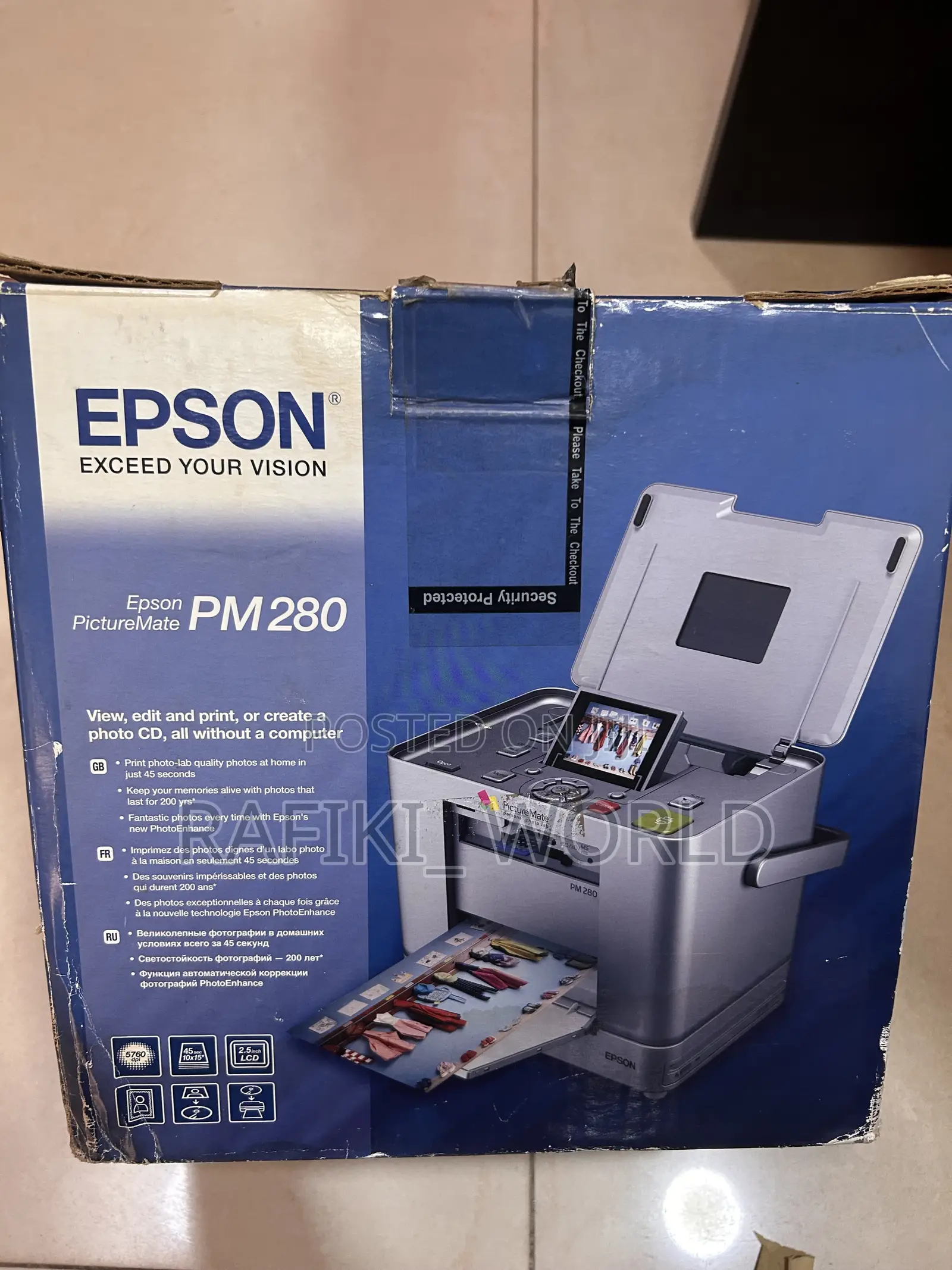Epson Picturemate Pm 280 Personal Photo Lab Printer