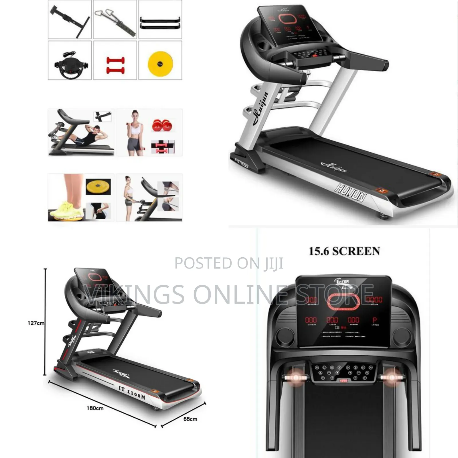 Intertrack Multi-Functional Treadmill With Dc Motor Motor Anti-Slip