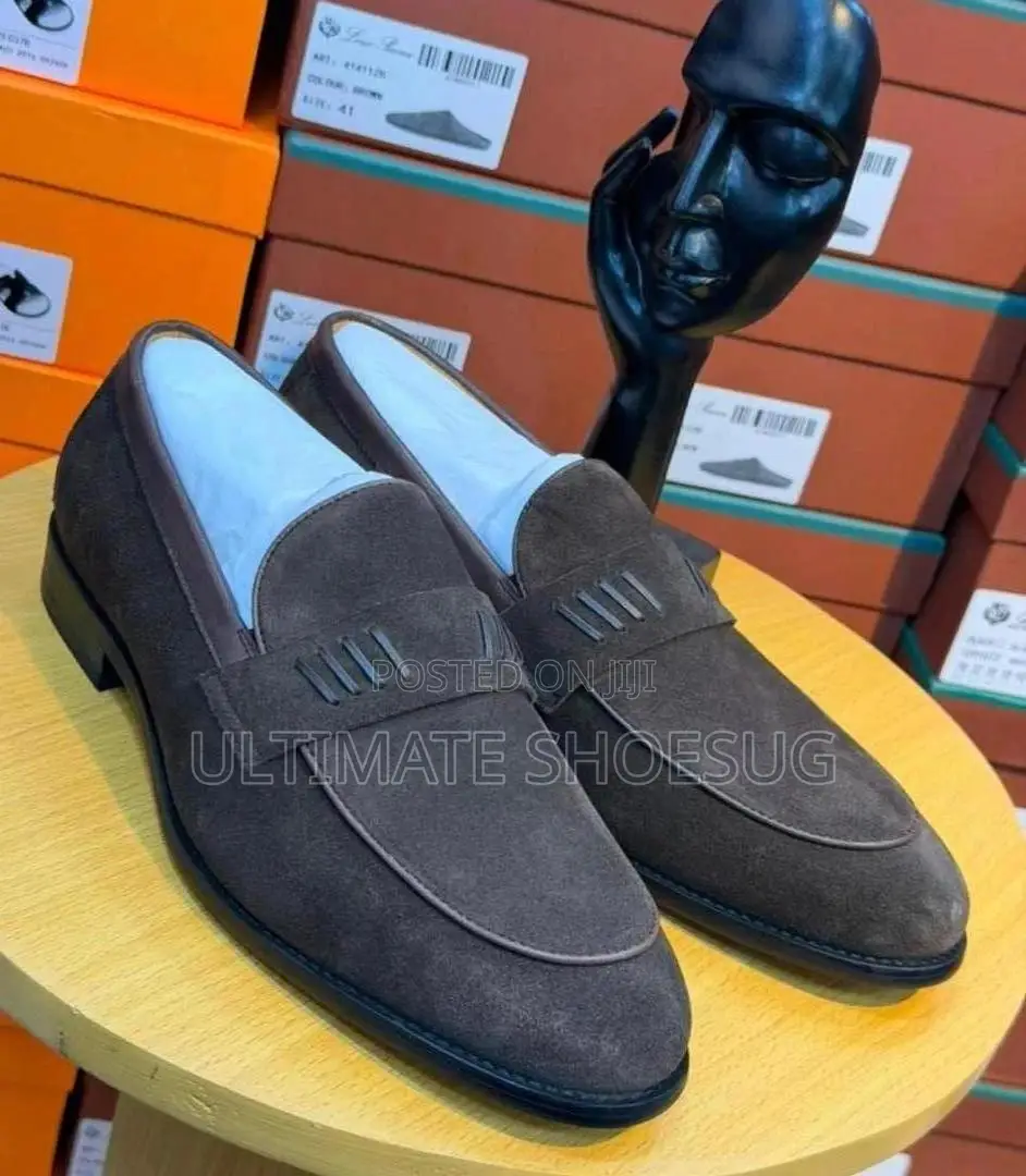 Loro Piana Penny Suede Loafers
