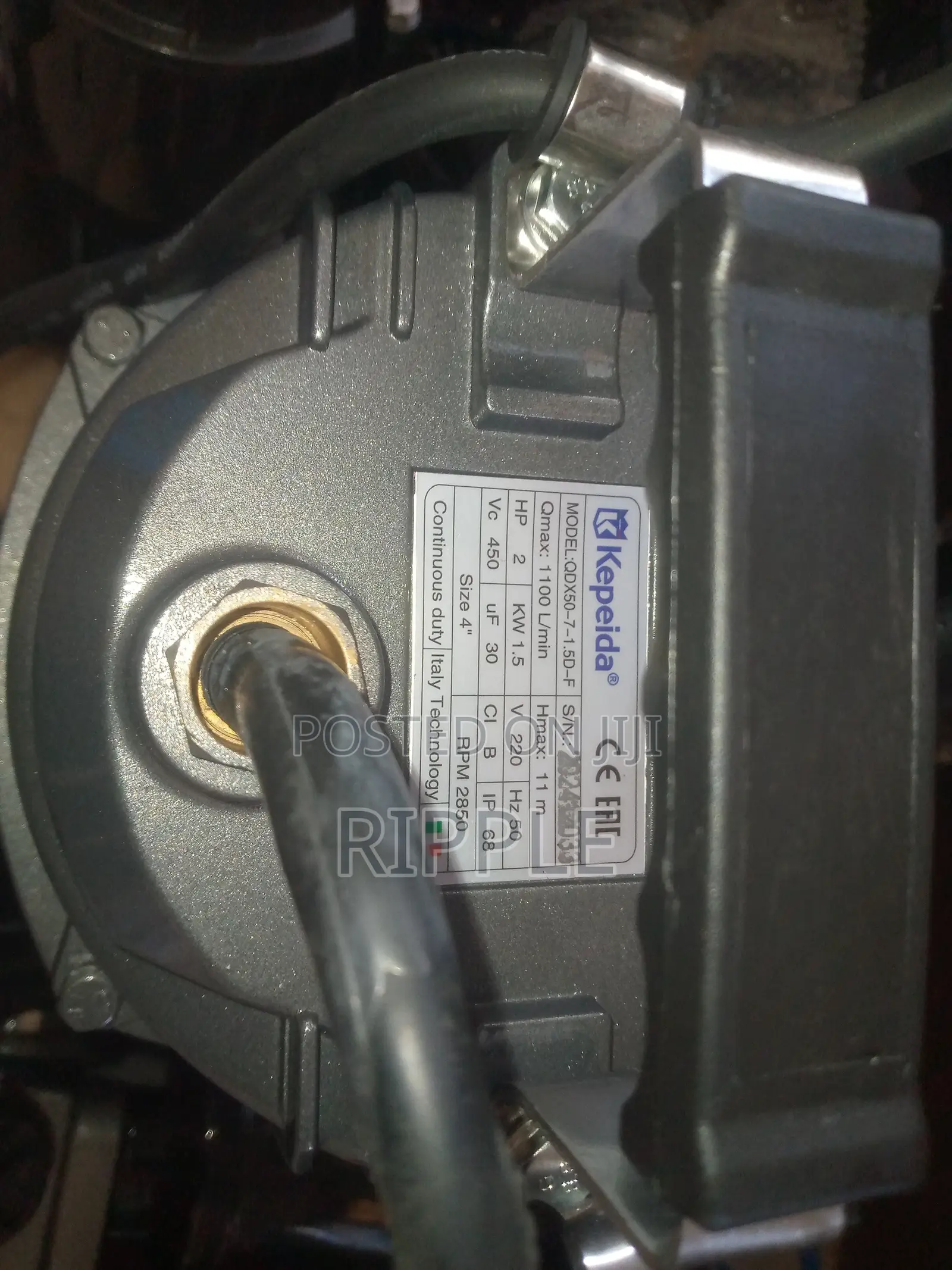 1500w AC Submersible Water Pump 11m Head 66000l/H