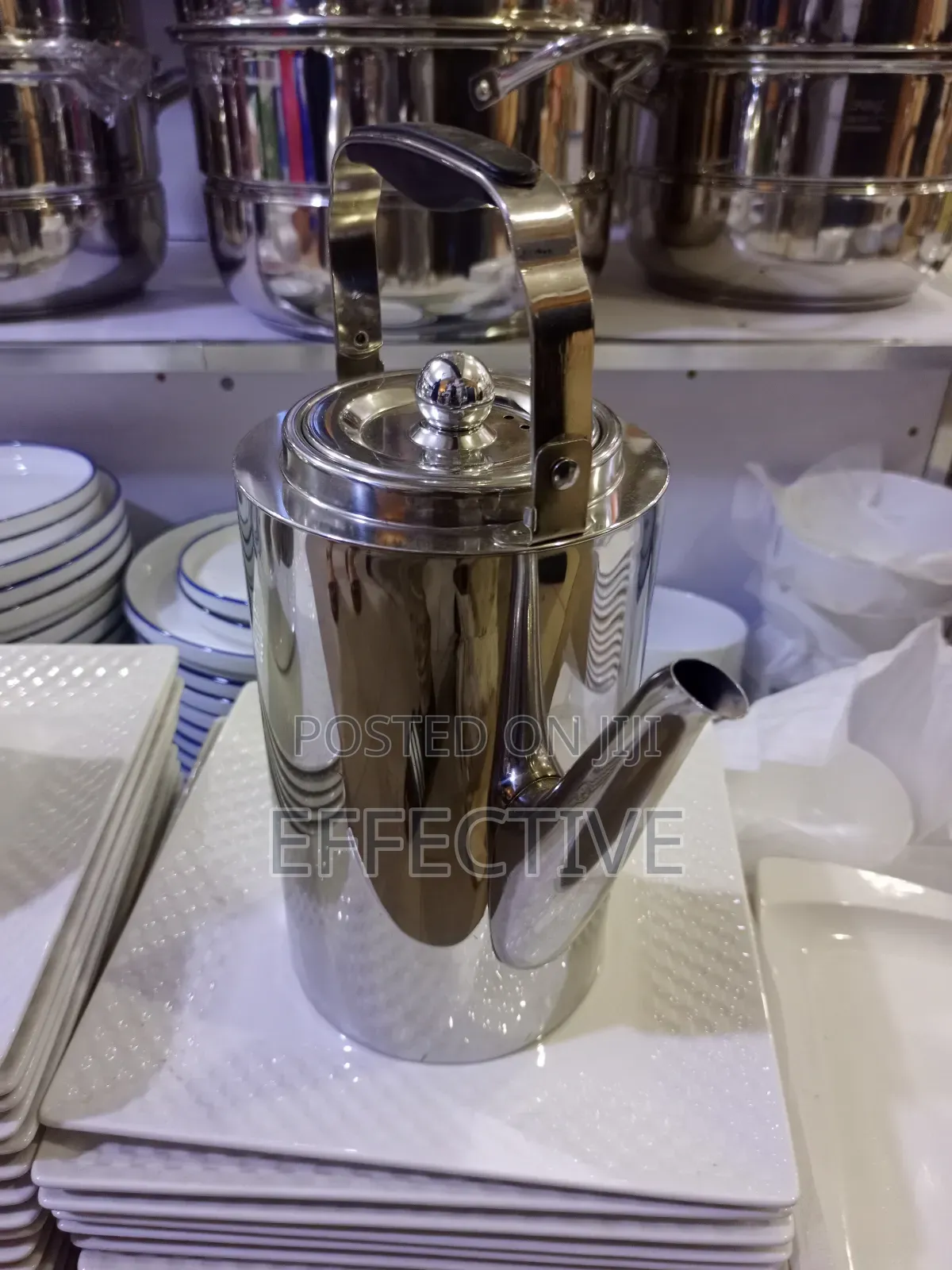 Stainless Steel Teapot.