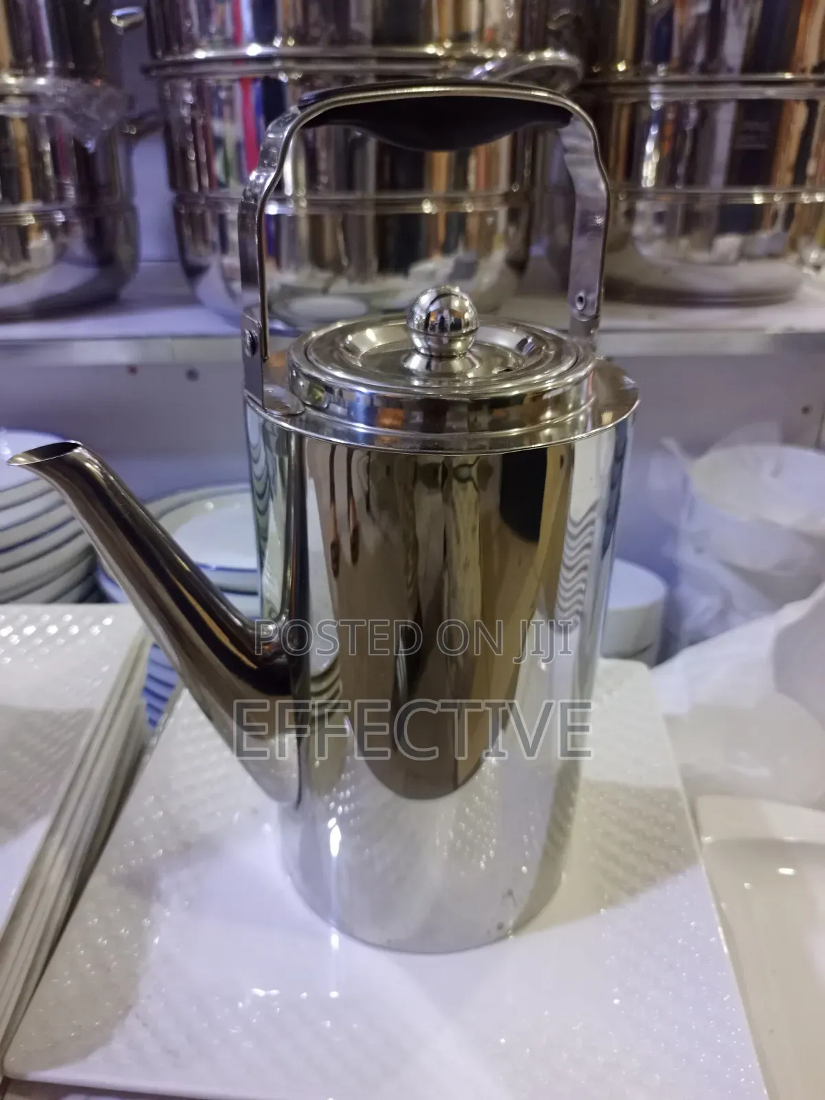 Stainless Steel Teapot.