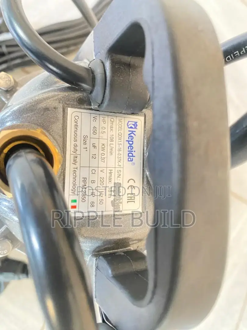 370w Ac Submersible Water Pump, 0.5hp, 18m Head, High Flow Pump