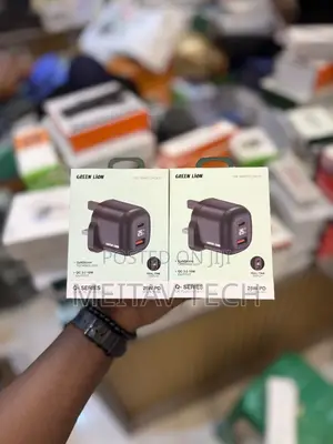 Green Lion 25w Adapter Q-Series Uk Plug Usb-C Usb-A