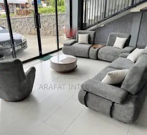 Luxury Brown Channel Tufted Sofa Set