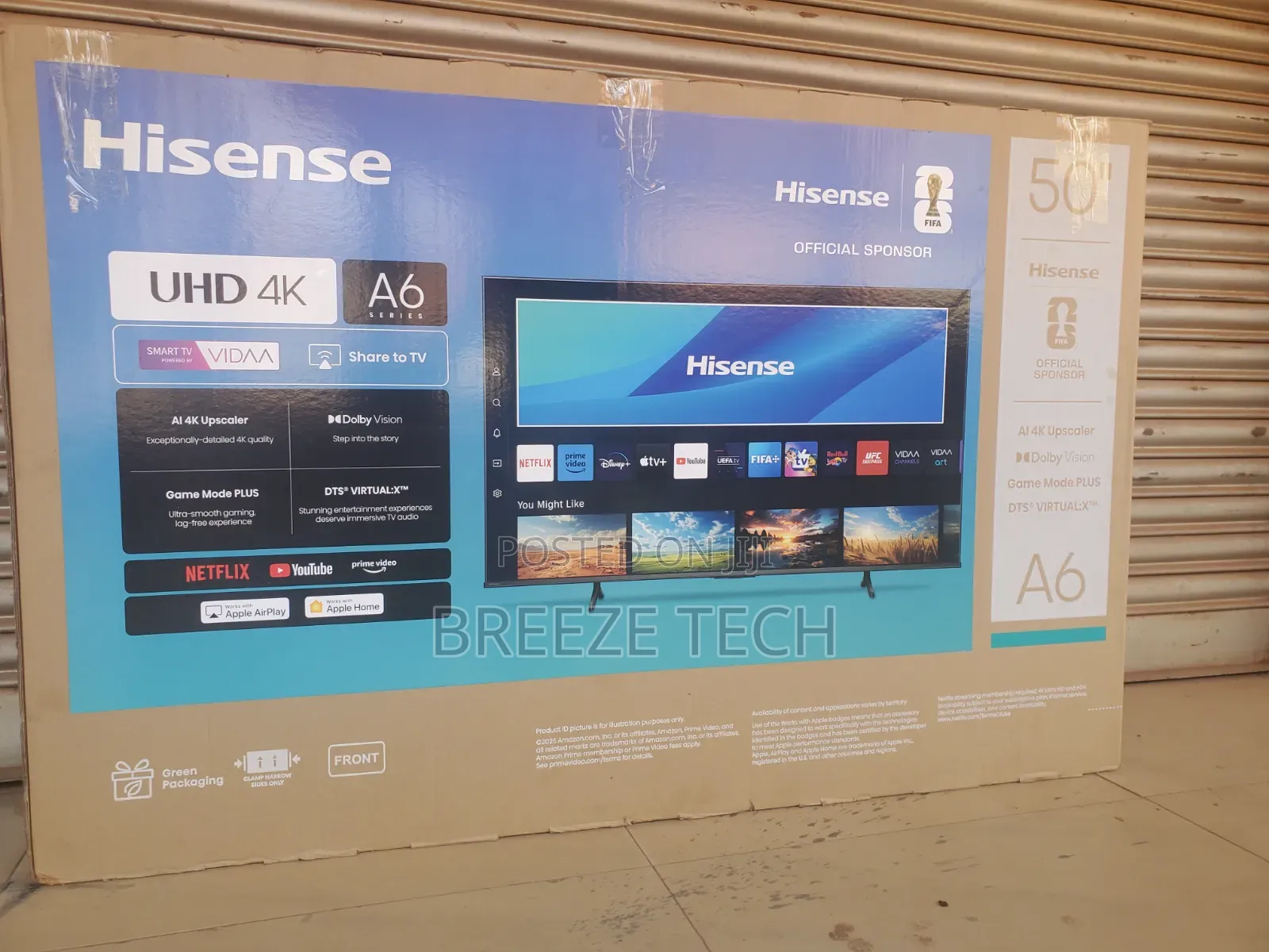 A6 Boxed Tv 50" Hisense