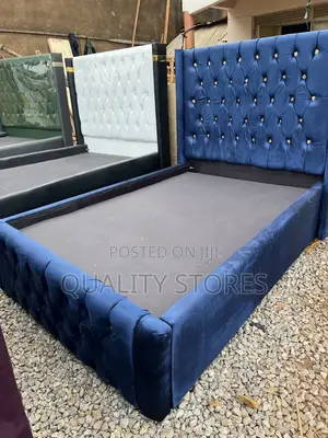 Button Sofa Bed Five by Six Blue
