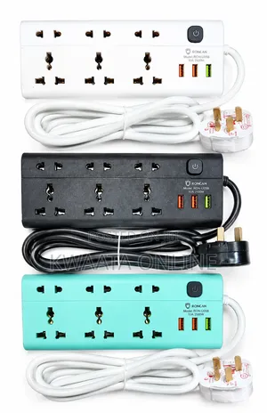 1 Pc Longan Power Extension, 3 Sockets + 3 Usb Ports, 3 Meters N309