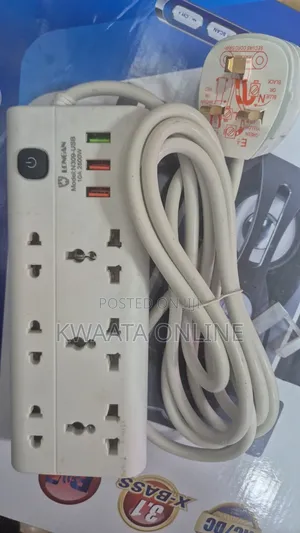 1 Pc Longan Power Extension, 3 Sockets + 3 Usb Ports, 3 Meters N309