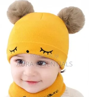 Two-Piece Baby Woolen Cap
