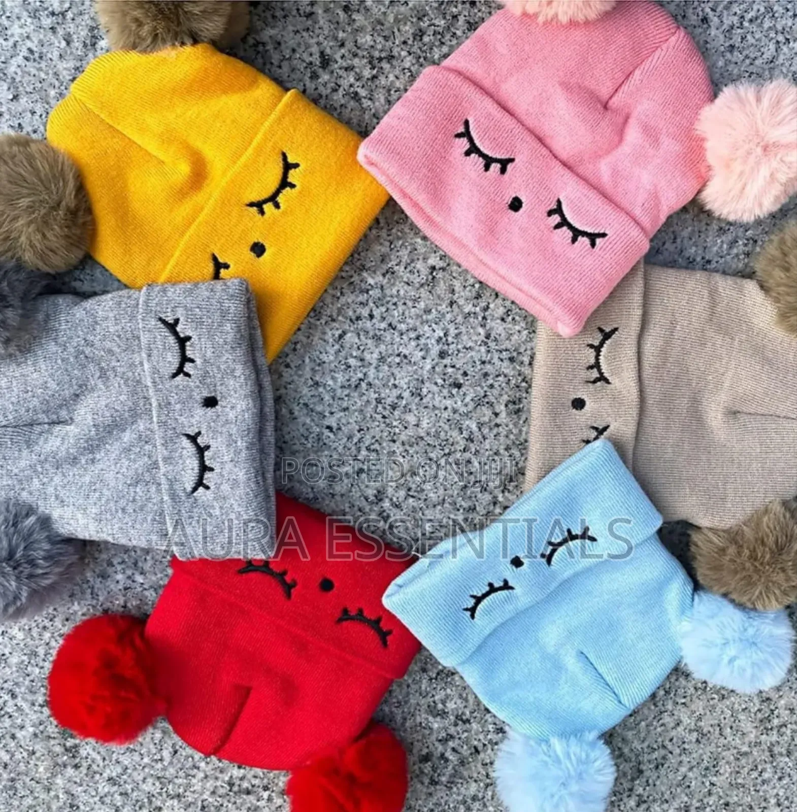 Two-Piece Baby Woolen Cap