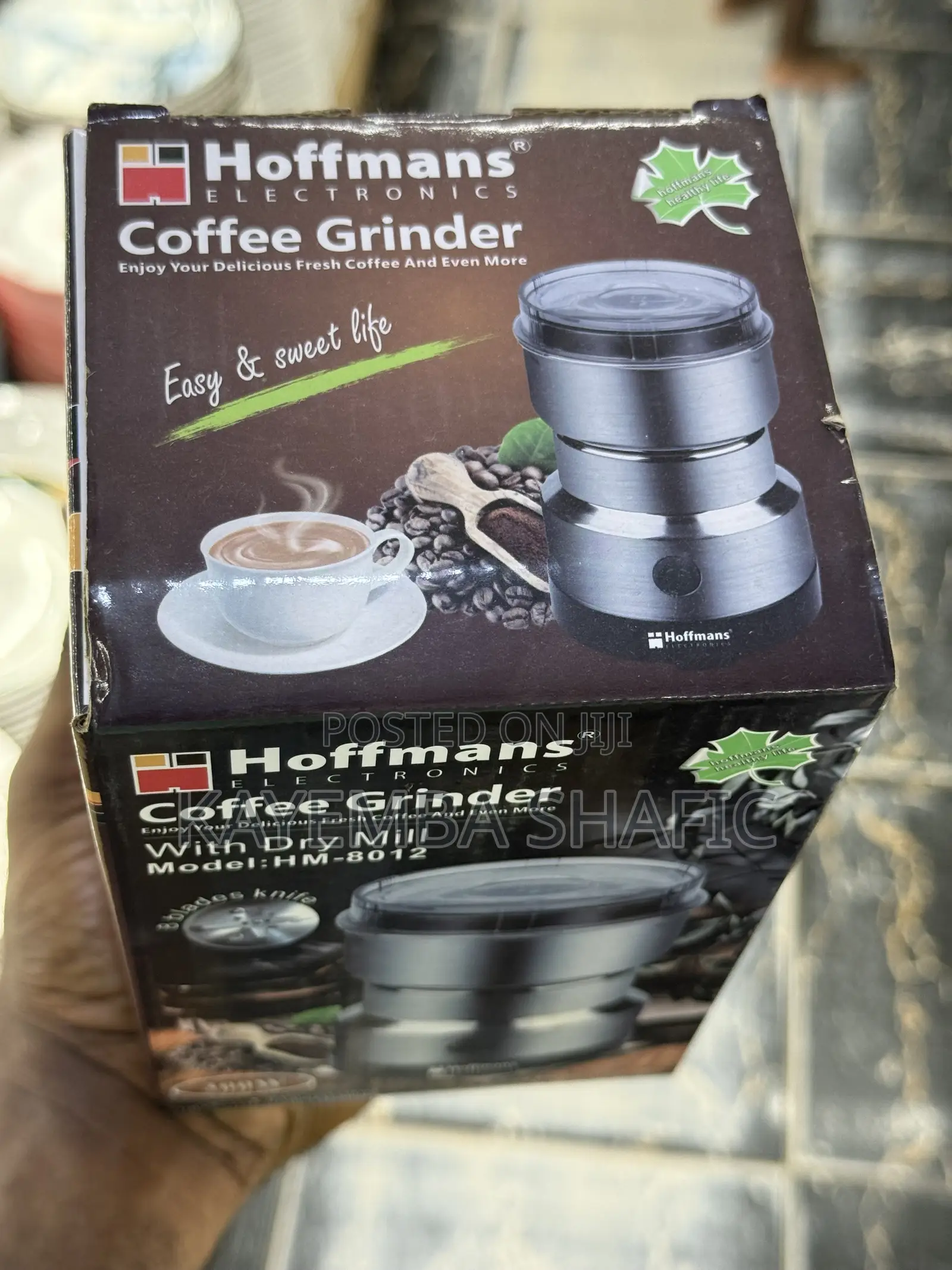 Hoffmans Hm-8012 Electric Coffee Grinder Spice Dry Mill - 300w