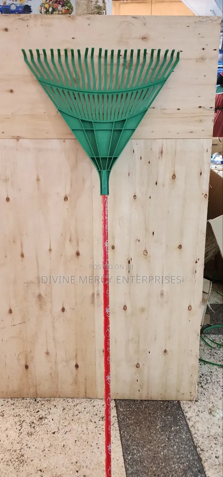 Green Plastic Leaf Rake