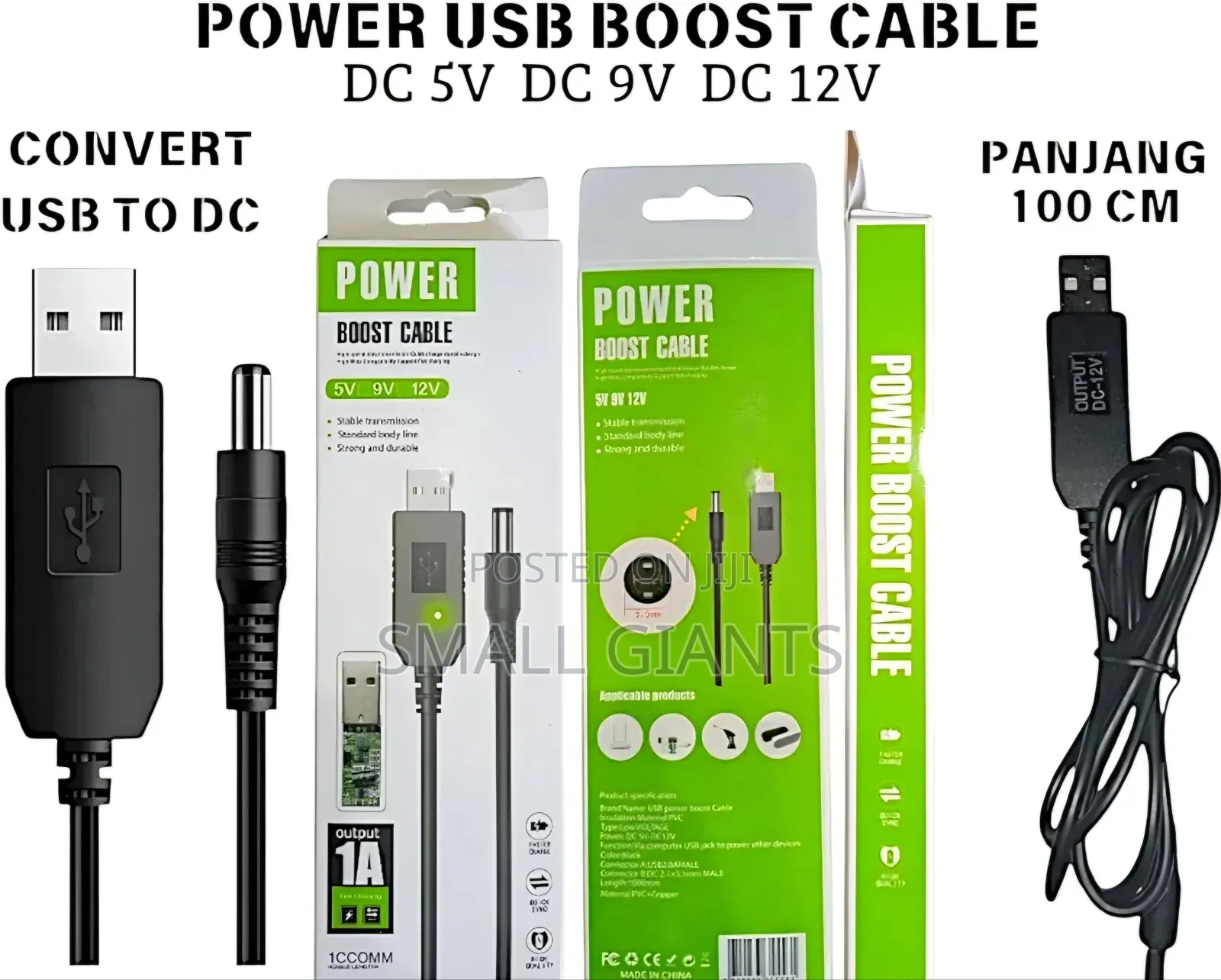 Usb Power Boost Cable 5v to 9v/12v