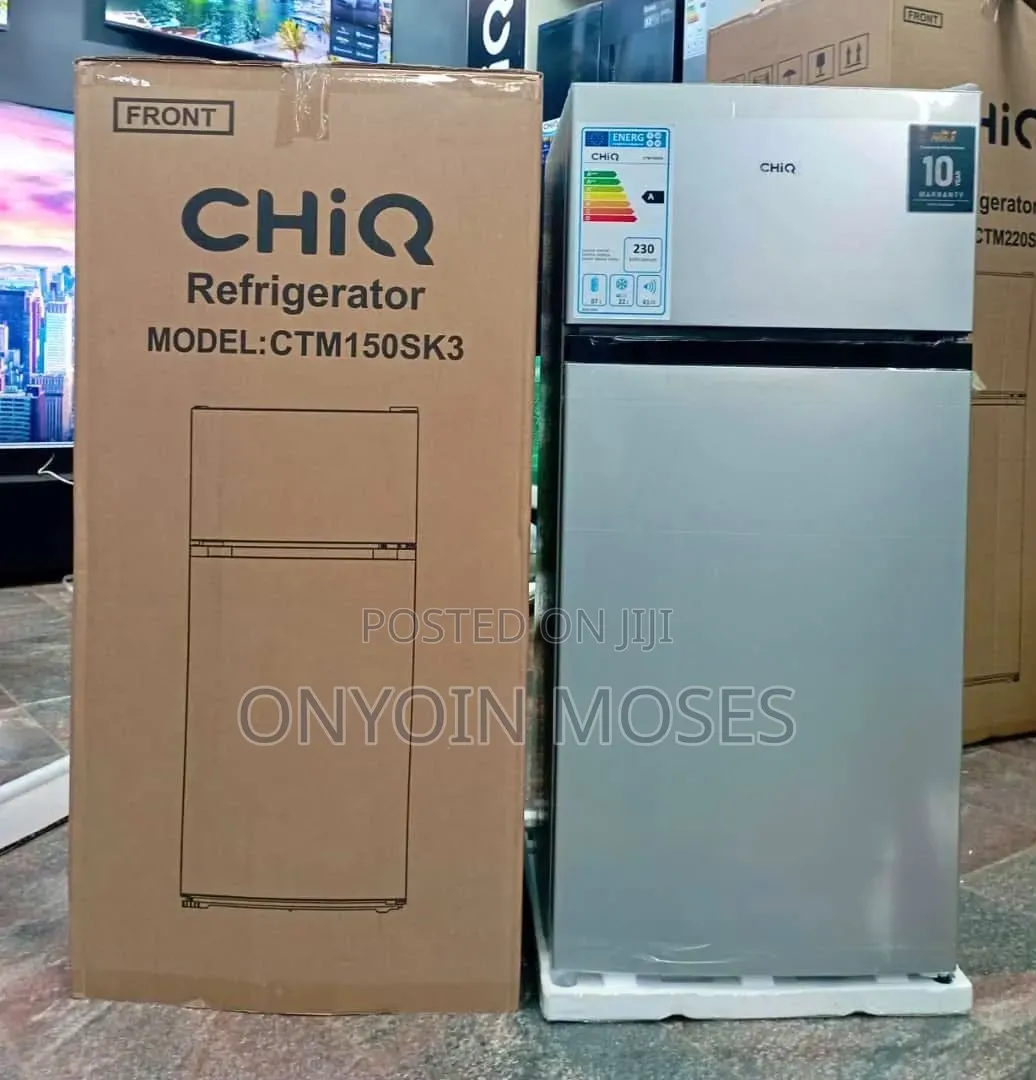 150l Brand New Chiq Double Door Fridge