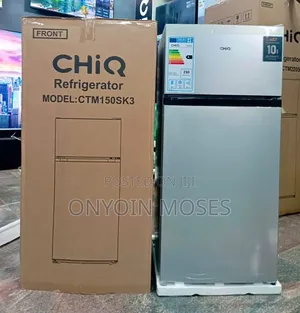 150l Brand New Chiq Double Door Fridge