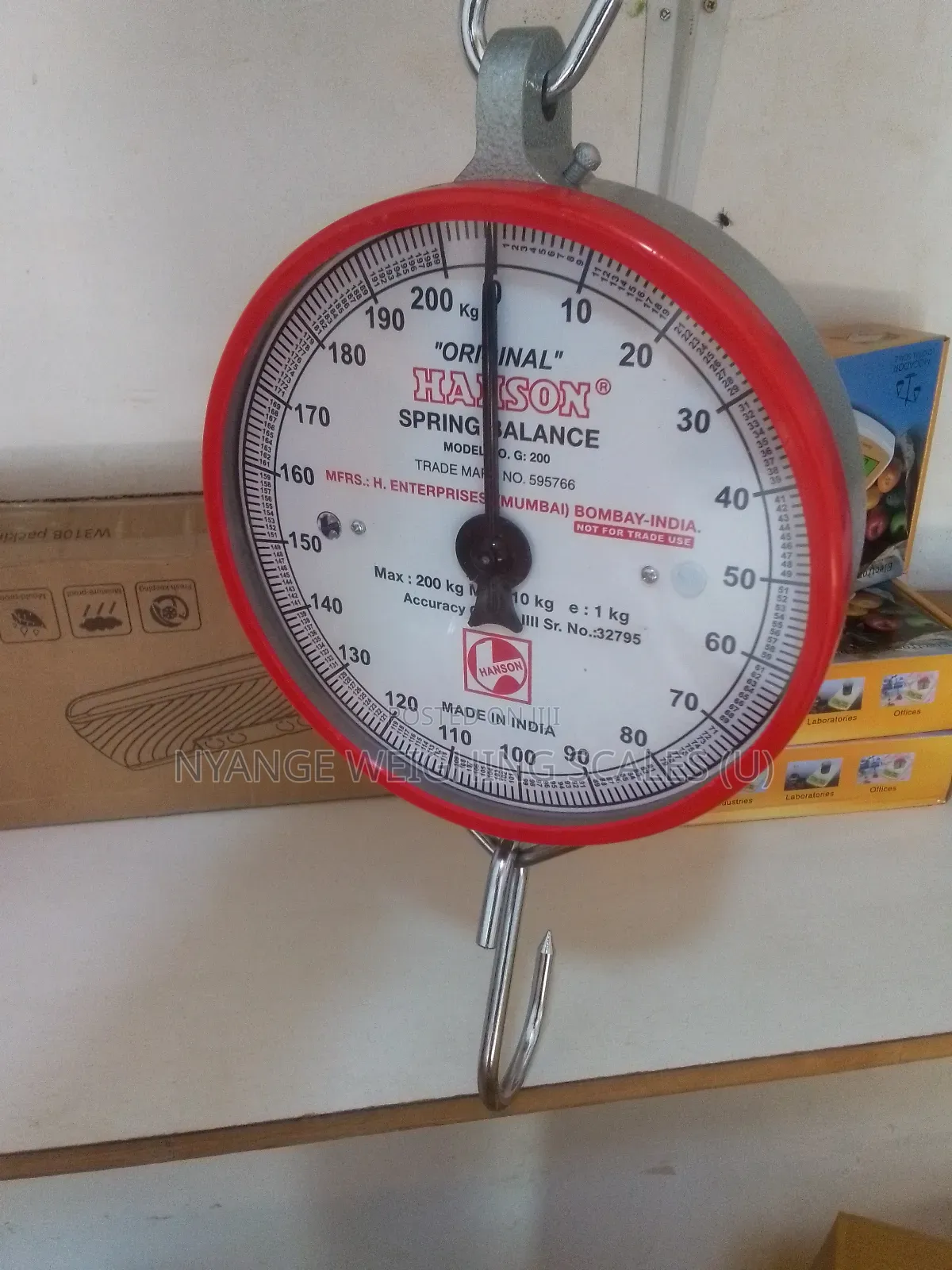 Hanging Weigh 200kg Analogue Weighing Scale Mechanical Weighing Scales