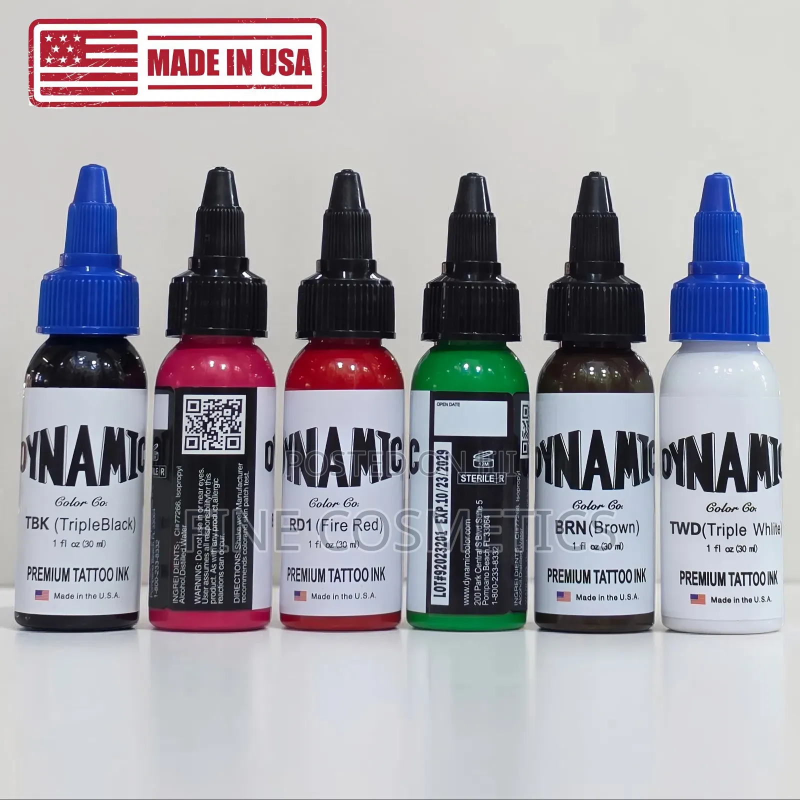 Dynamic Premium Tattoo Ink Microblading Pigment TBK Triple Black 30ml.