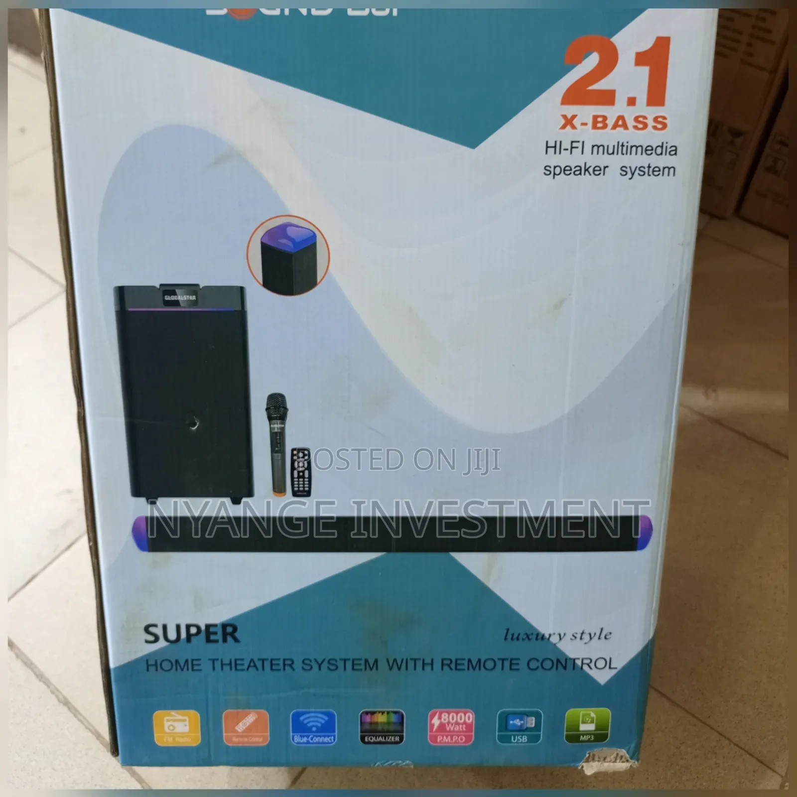 Globalstar Super Soundbar System With a 3.1 Configuration