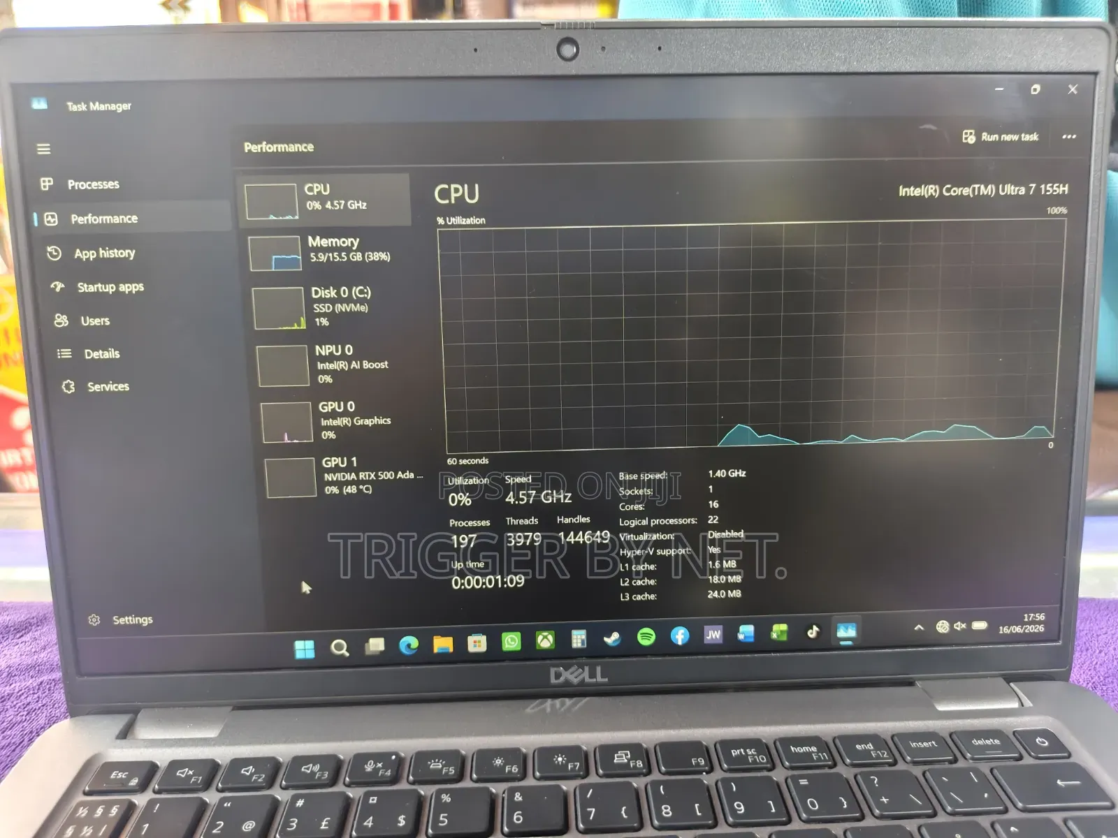Laptop Dell Precision 3580 16GB Intel Core Ultra 7 SSD 512GB