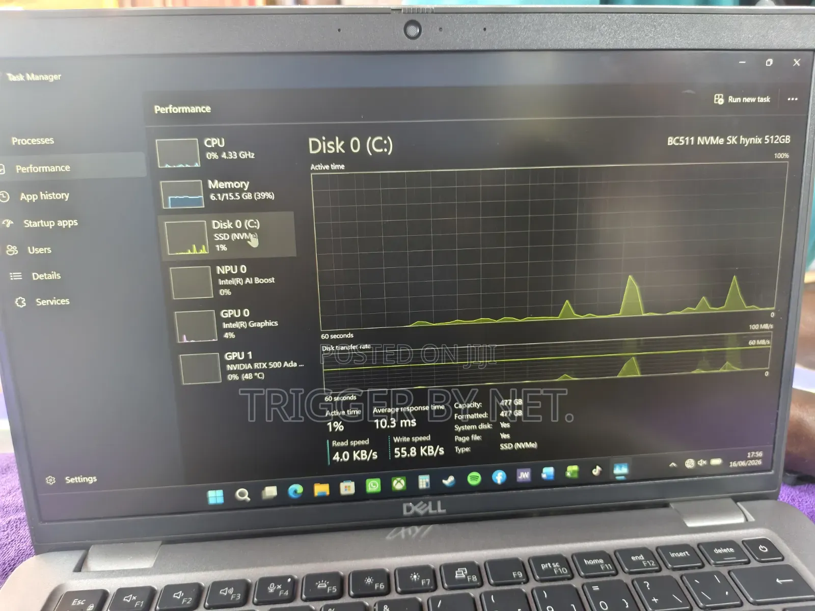 Laptop Dell Precision 3580 16GB Intel Core Ultra 7 SSD 512GB