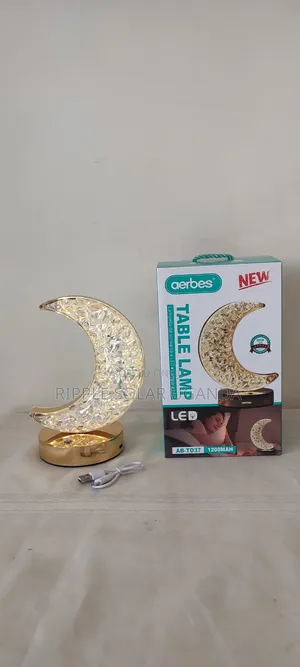 Aerbes Ab-Td37 Led Table Lamp Rechargeable Moon Crystal Night Light