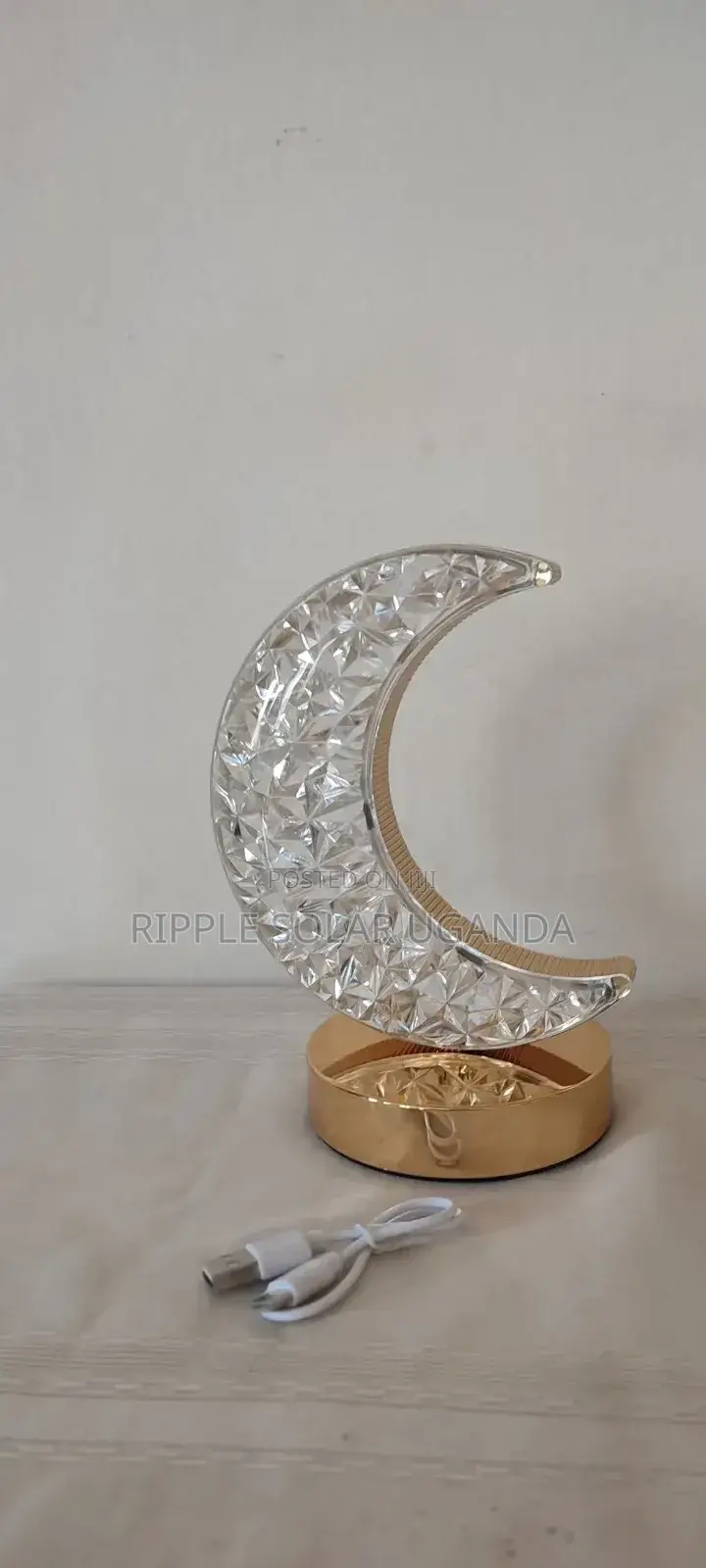 Aerbes Ab-Td37 Led Table Lamp Rechargeable Moon Crystal Night Light