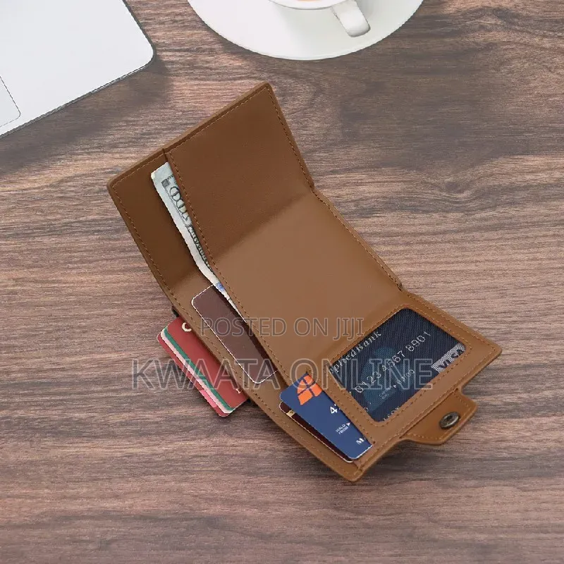 Smart Wallet With Card Holder, Rfid Blocking Pop Up Leather Card Case