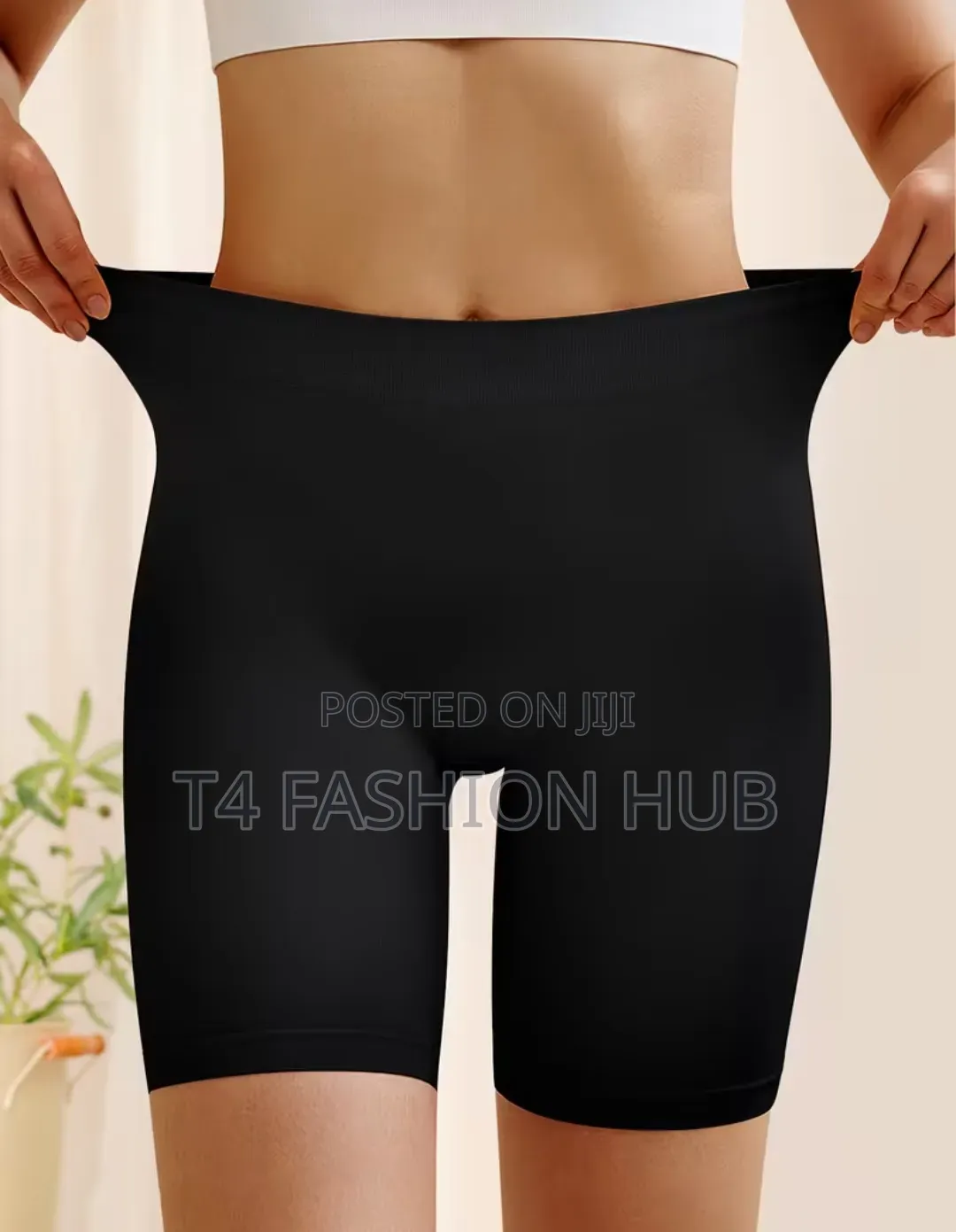 A Set Of 3 Women's Biker Panties -black Color