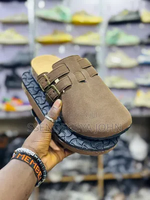 Brown Suede Mules