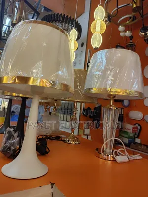 White/Gold Bedside Table Lamp