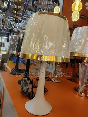 White/Gold Bedside Table Lamp