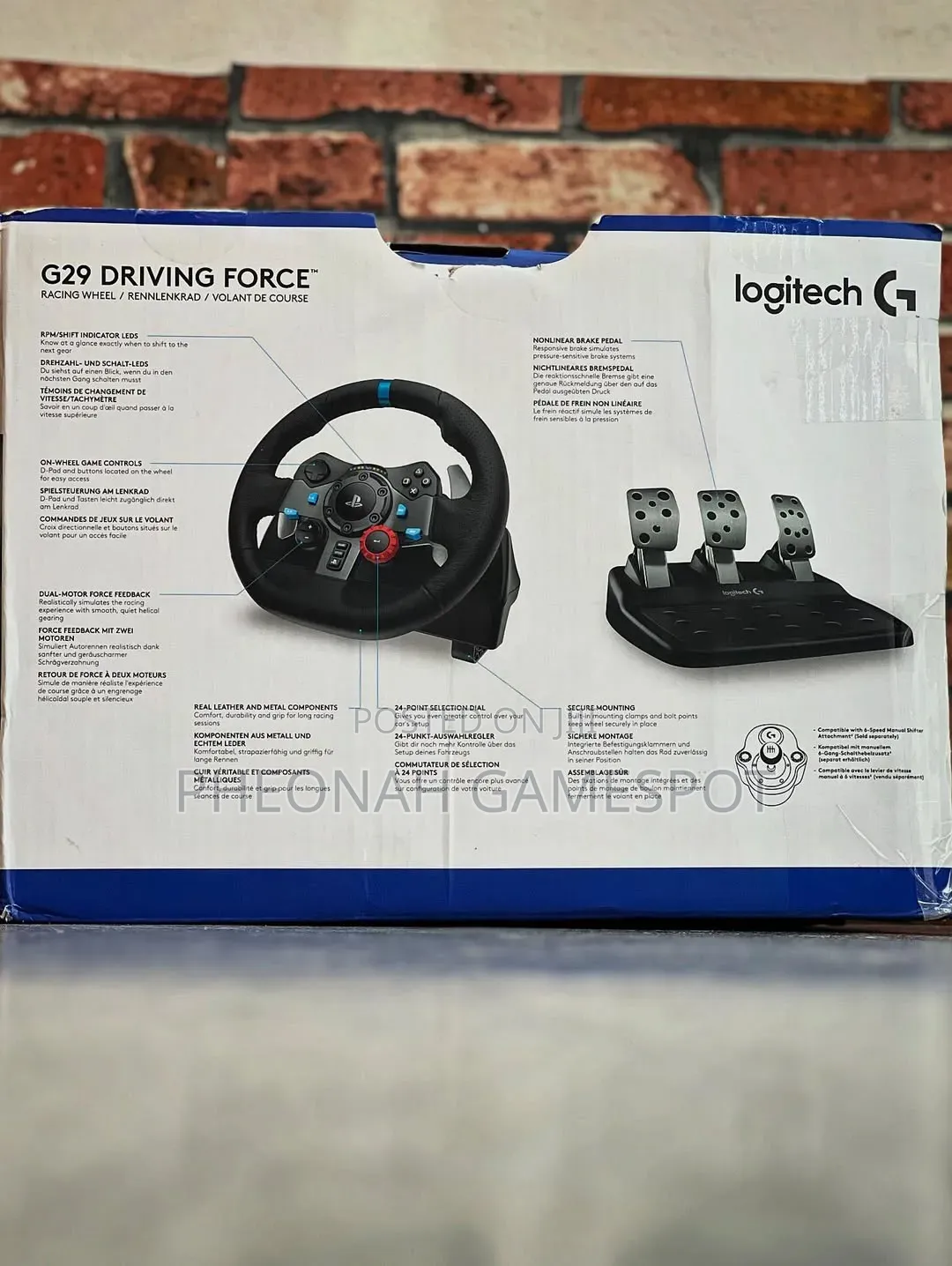 Logitech G29 Gaming Racing Steering Wheel. Real Car Precision