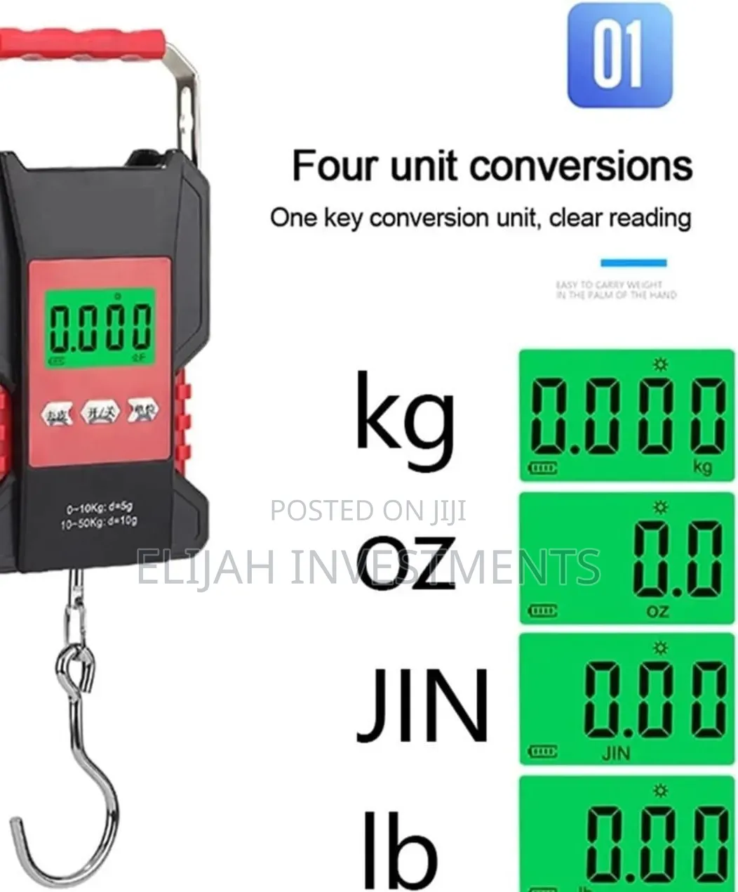 50kg Digital Hanging Hook Scale