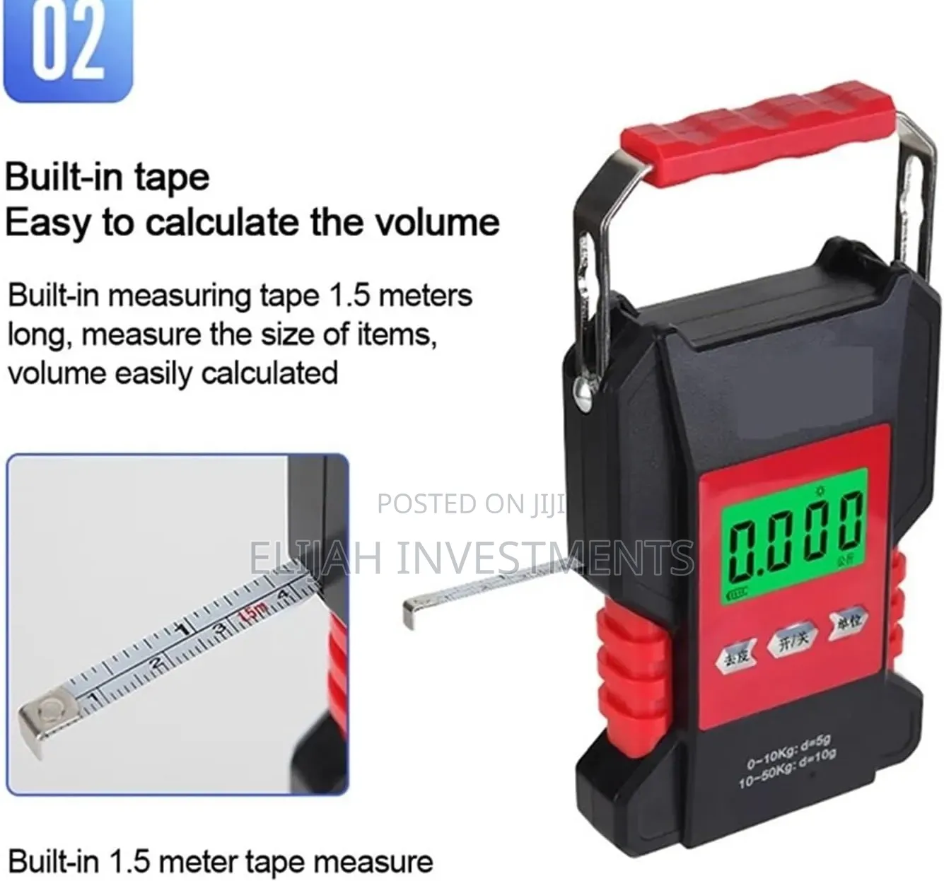 50kg Digital Hanging Hook Scale