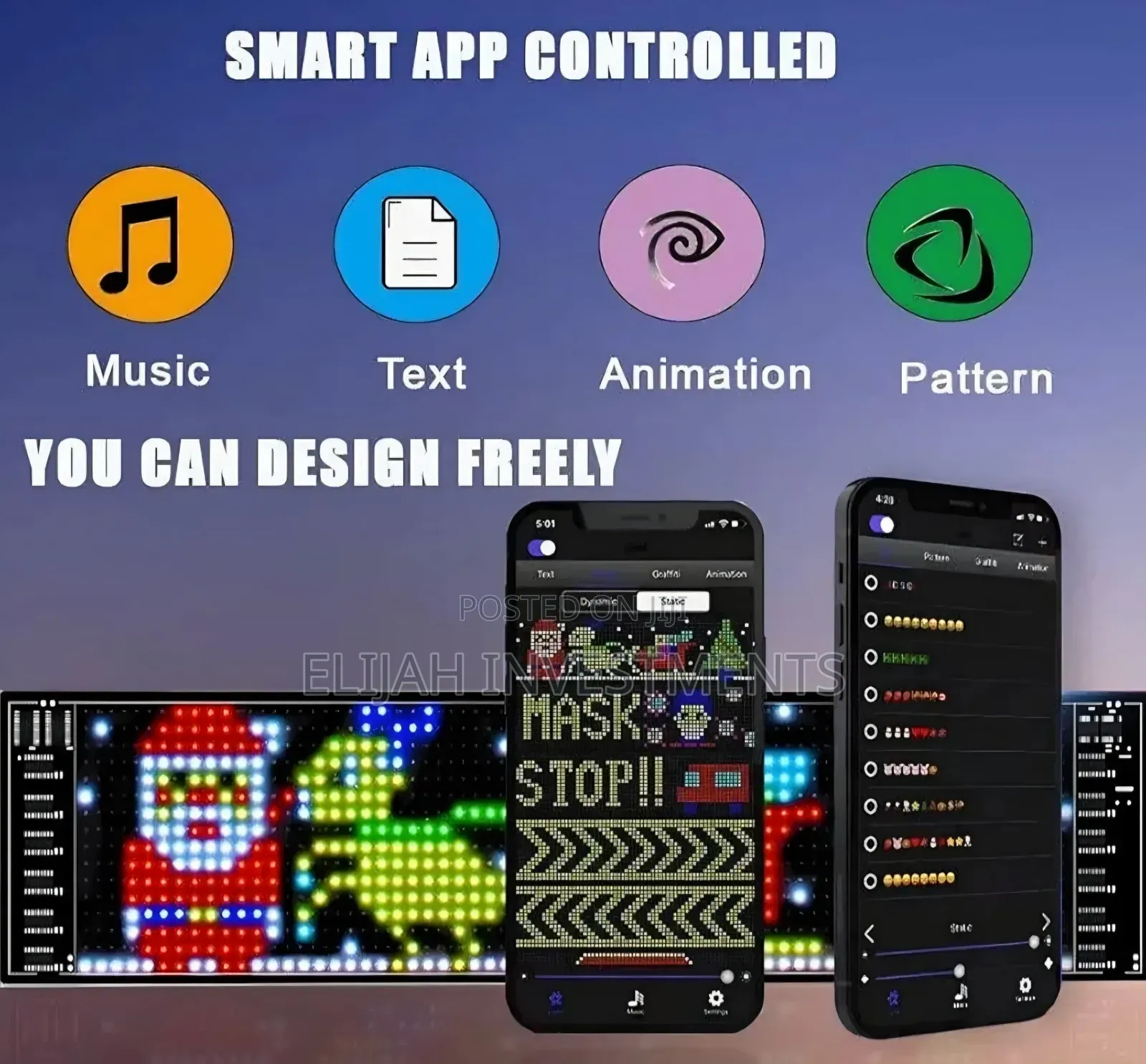 Customizable Led Flexible Matrix Panel Display