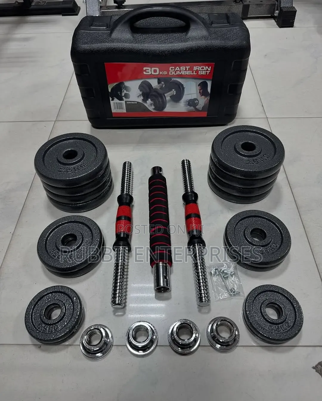 Dumbbells 30kg Set With Connector