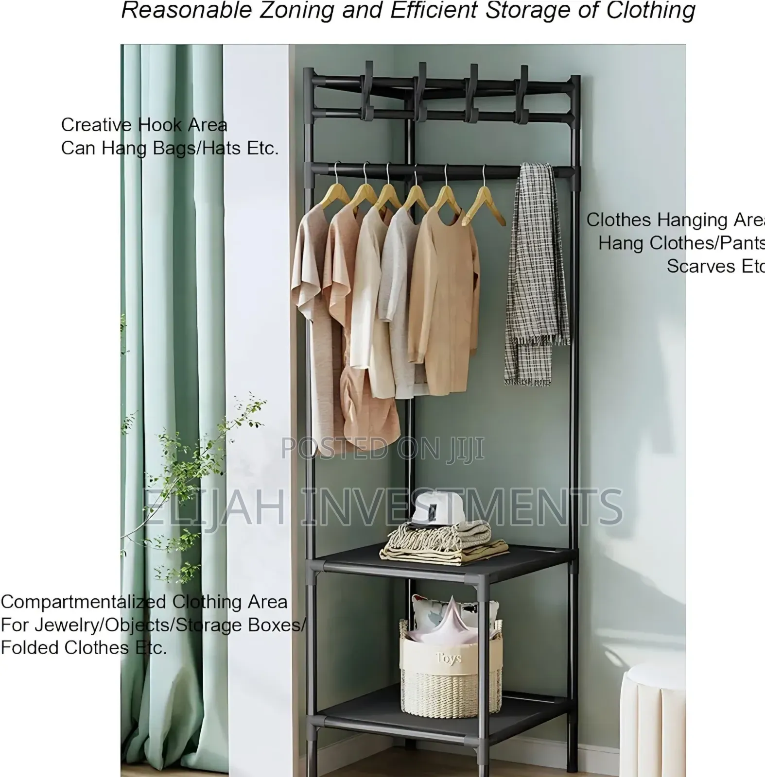 Multifunctional Simple Metallic Corner Rack