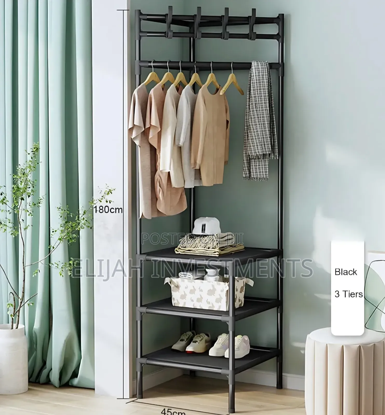 Multifunctional Simple Metallic Corner Rack