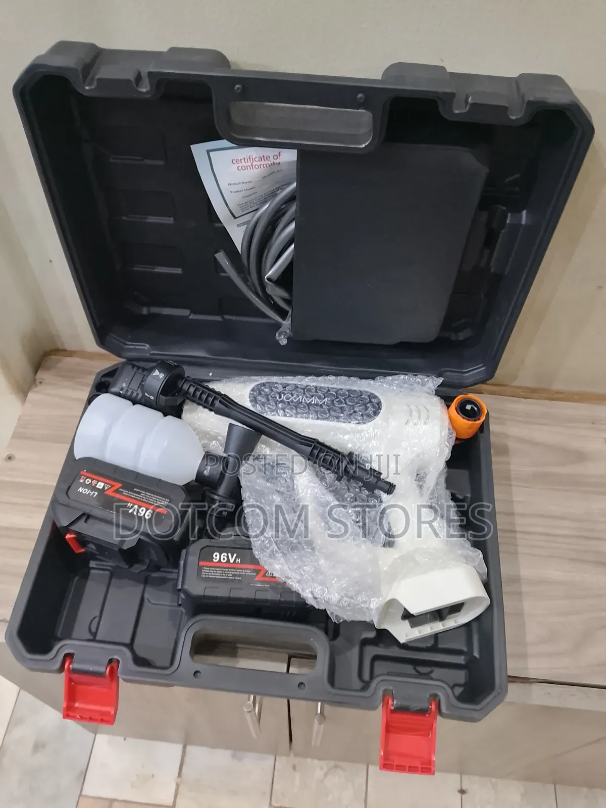 Portable Cordless High-Pressure Car Wash Water Gun 2 Batteries.