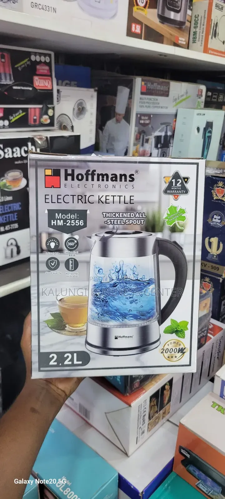 Glass Kettle 2.2l Hoffman Glass Kettle